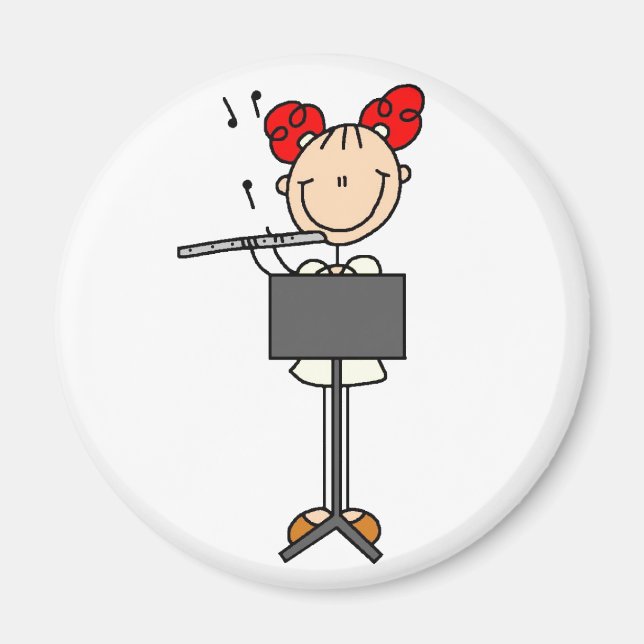Stick figur Flute Magnet (Framsidan)
