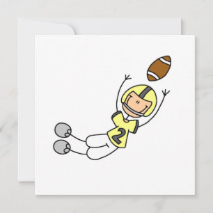 Stick figur Football Gult