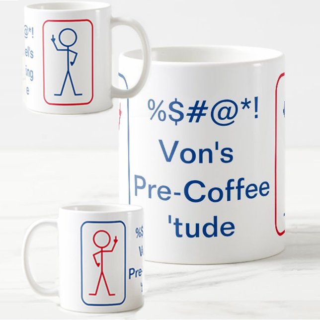 Stick figur Funny Kaffemugg (Skapare uppladdad)