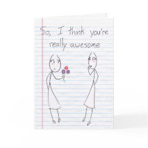 Stick figur Girl to Girl Valentine