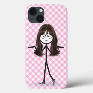 Stick figur Girl with Mörk Hair