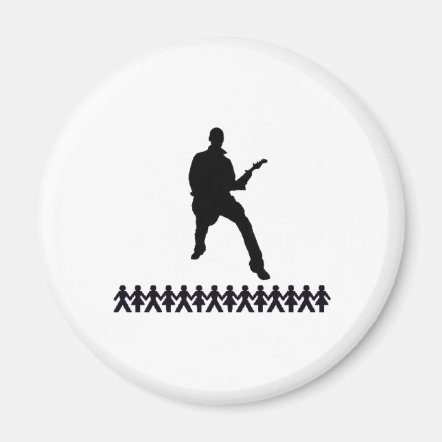 STICK FIGUR GUITAR MAGNET (Framsidan)