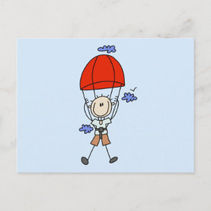 stick figur Himlar Diver Tshirts och presenter Vykort