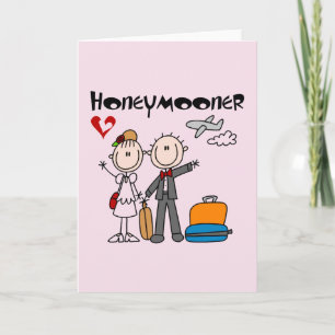 Stick figur Honeymoers T-shirts och presenter Kort