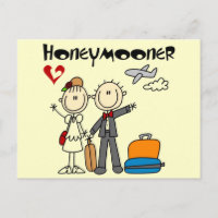 Stick figur Honeymoers T-shirts och presenter