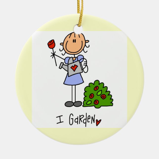  Stick figur Julgransprydnad Keramik (Framsidan)