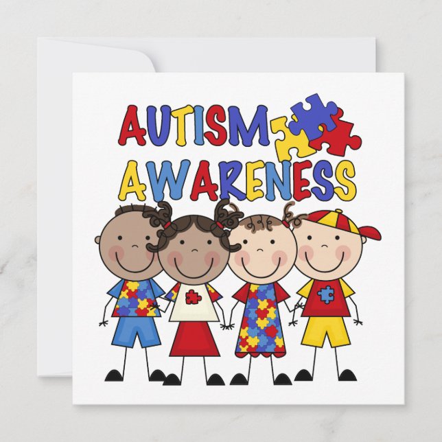 Stick figur Kids Autism Awareness (Framsida)