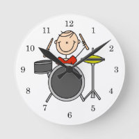 Stick figur Male Drummer T-shirts och presenter