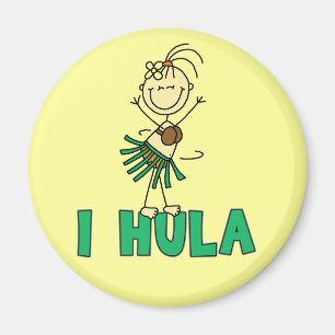Stick figur mig Hula T-tröja och gåvor Magnet