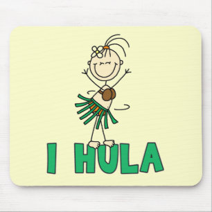 Stick figur mig Hula T-tröja och gåvor Musmatta
