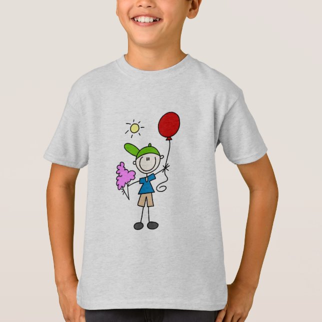 Stick figur på de mässatshirtsna och gåvorna tee shirt (Framsida)