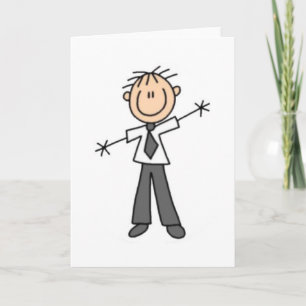 Stick figur Pappa Kort