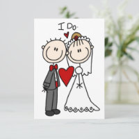 Stick figur People Bride och Groom Bröllop
