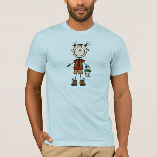 Stick figur som campar skjortan t-shirt