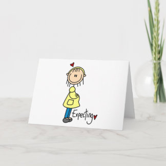 Stick figur väntar sig Baby Meddelande
