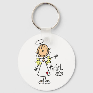 Stick figurängelT-tröja och gåvor Nyckelring