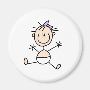 Stick figurbabymagnet magnet