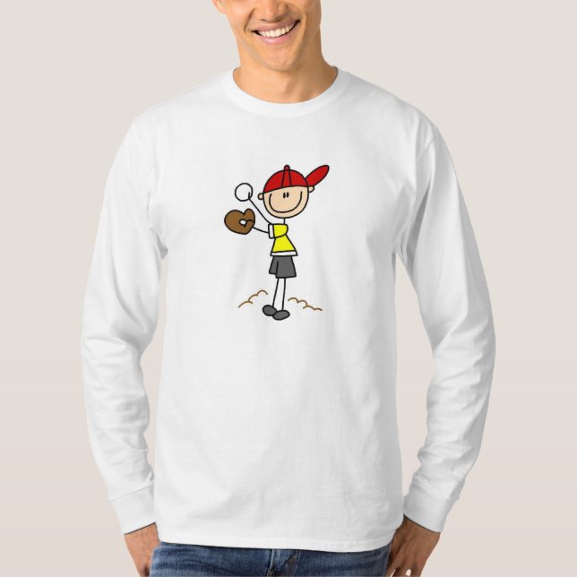 Stick figurbaseball tee shirt (Framsida)