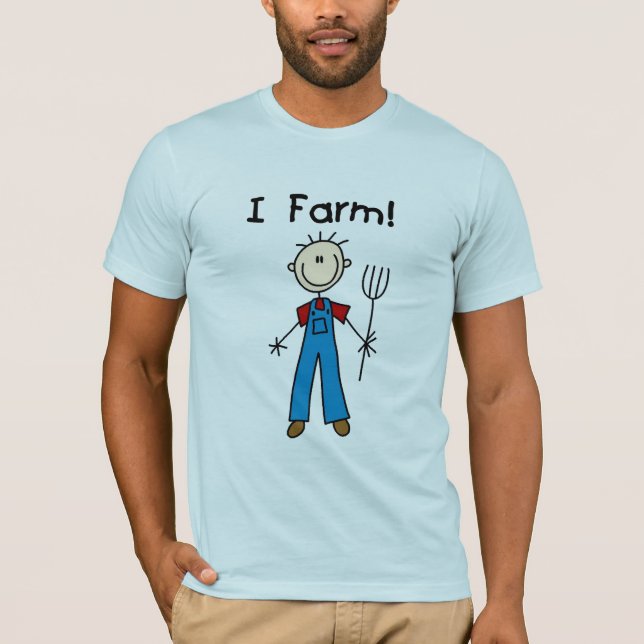Stick figurbondeTshirts och gåvor Tee (Framsida)