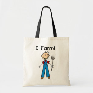 Stick figurbondeTshirts och gåvor Tygkasse