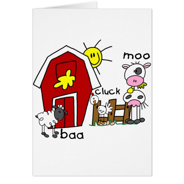 Stick figurboskapTshirts och gåvor Hälsningskort (Framsidan)