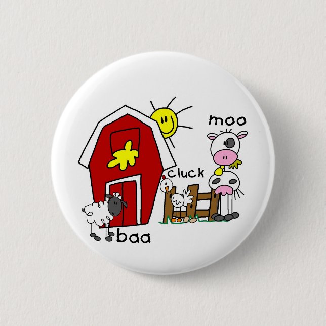 Stick figurboskapTshirts och gåvor Knapp (Framsida)