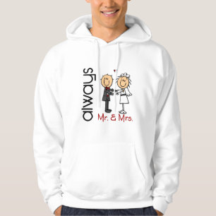 Stick figurbröllop kopplar ihop Herr & Fru Alltid Sweatshirt