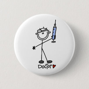 Stick figurdoktor knapp
