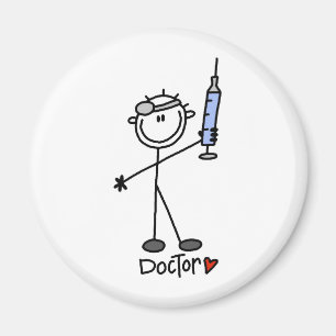 Stick figurdoktor magnet