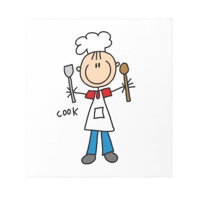 Stick Figure Kock Anteckningsblock (Framsida)
