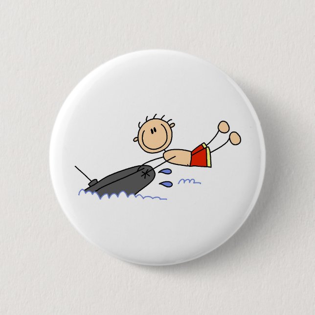 Stick Figure Rörknappar Knapp (Framsida)