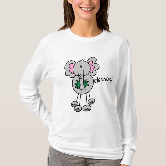 Stick figurelefantTshirts och gåvor T Shirt (Framsida)