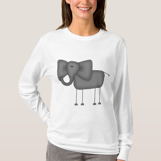 Stick figurelefantTshirts och gåvor Tee (Framsida)