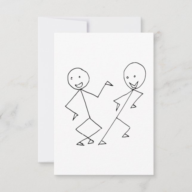 Stick figurer Dancing (Framsida)