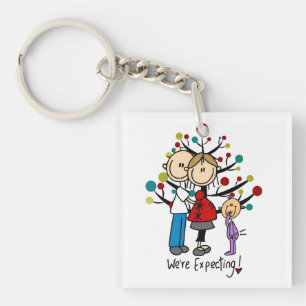 Stick figurer Expectant Parents Girl