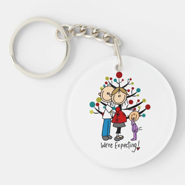Stick figurer Expectant Parents Girl (Framsidan)