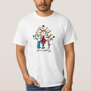 Stick figurer Expectant Parents Girl T Shirt