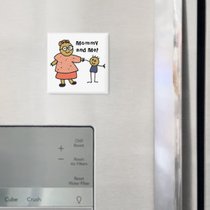 Stick figurer i Mor och barn i Mors dag Magnet