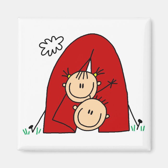 Stick figurer T-tröjor och presenter Magnet (Framsidan)