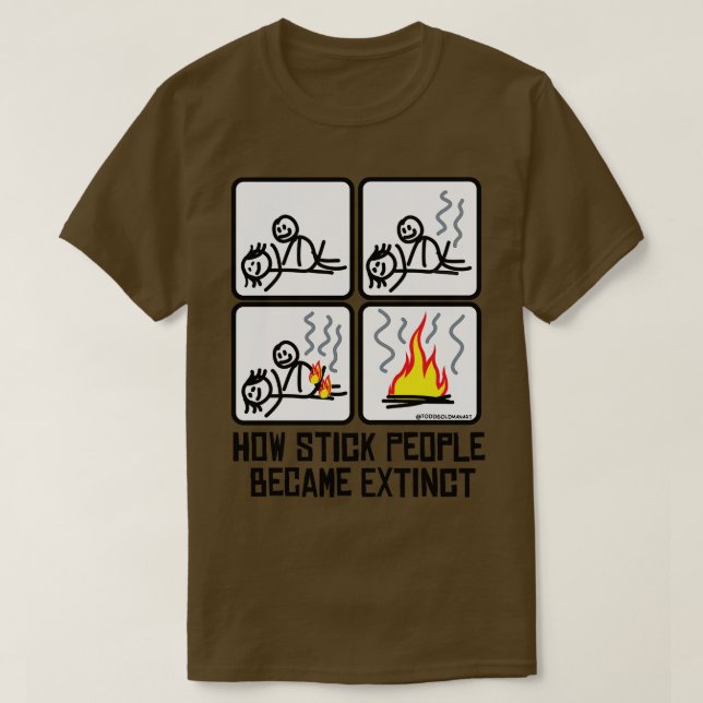 STICK FIGURER UTDÖDAR T SHIRT (Design framsida)
