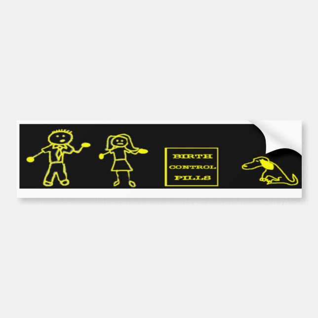 Stick figurfamiljbildekal bildekal (Framsidan)
