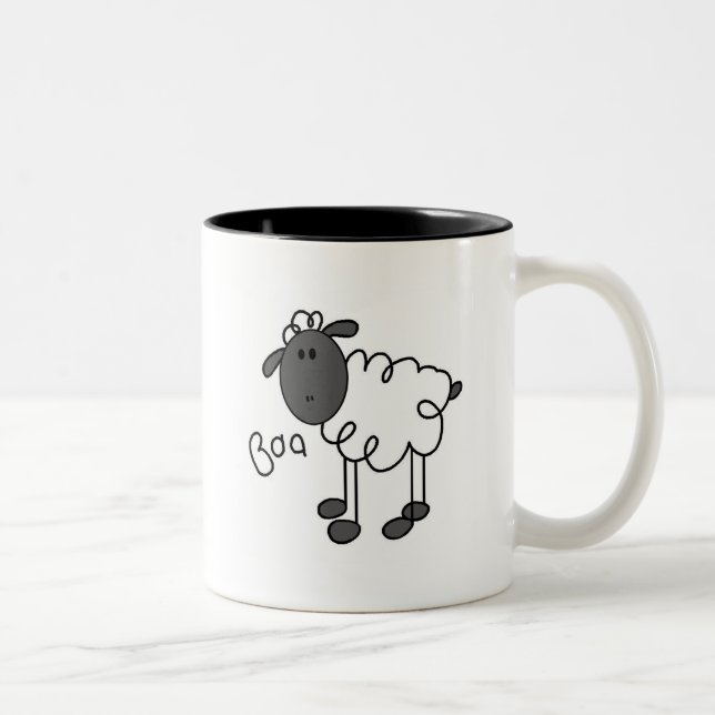 Stick figurfårTshirts och gåvor Två-Tonad Mugg (Höger)