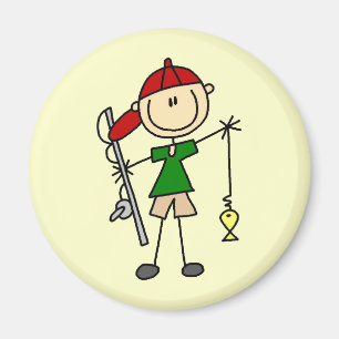 Stick figurfiskeTshirts och gåvor Magnet