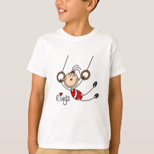 Stick figurflicka på ringTshirts och gåvor T-shirt