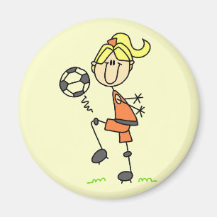Stick figurfotbollTshirts och gåvor Magnet