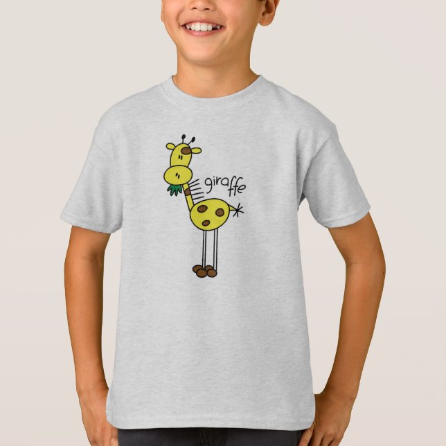 Stick figurgiraffT-tröja Tee Shirt (Framsida)