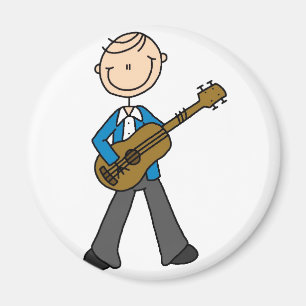 Stick figurgitarristmagnet magnet
