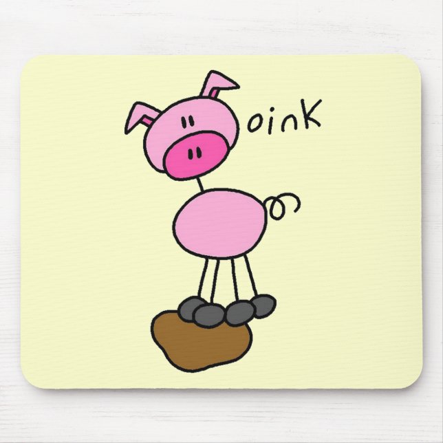 Stick figurgrisTshirts och gåvor Musmatta (Framsidan)