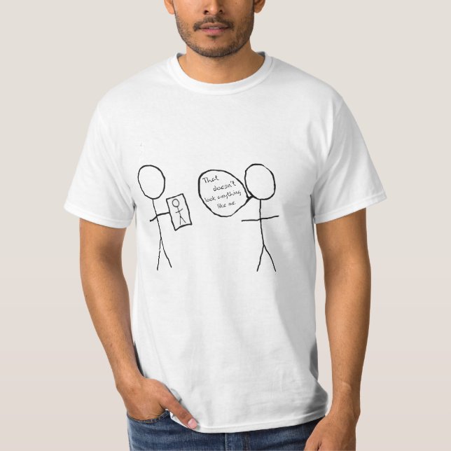 Stick figurhumor t-shirt (Framsida)