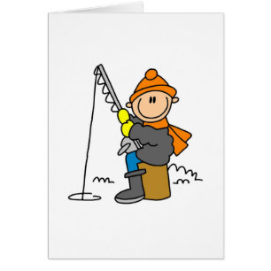 Stick figurisfiske hälsningskort